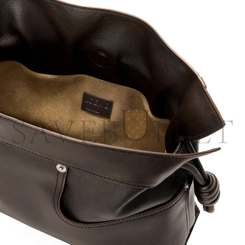 LOEWE PANTA MEDIUM FLAMENCO CLUTCH IN SHINY CALFSKIN A411FC1XBV (30*24.5*10.5cm)